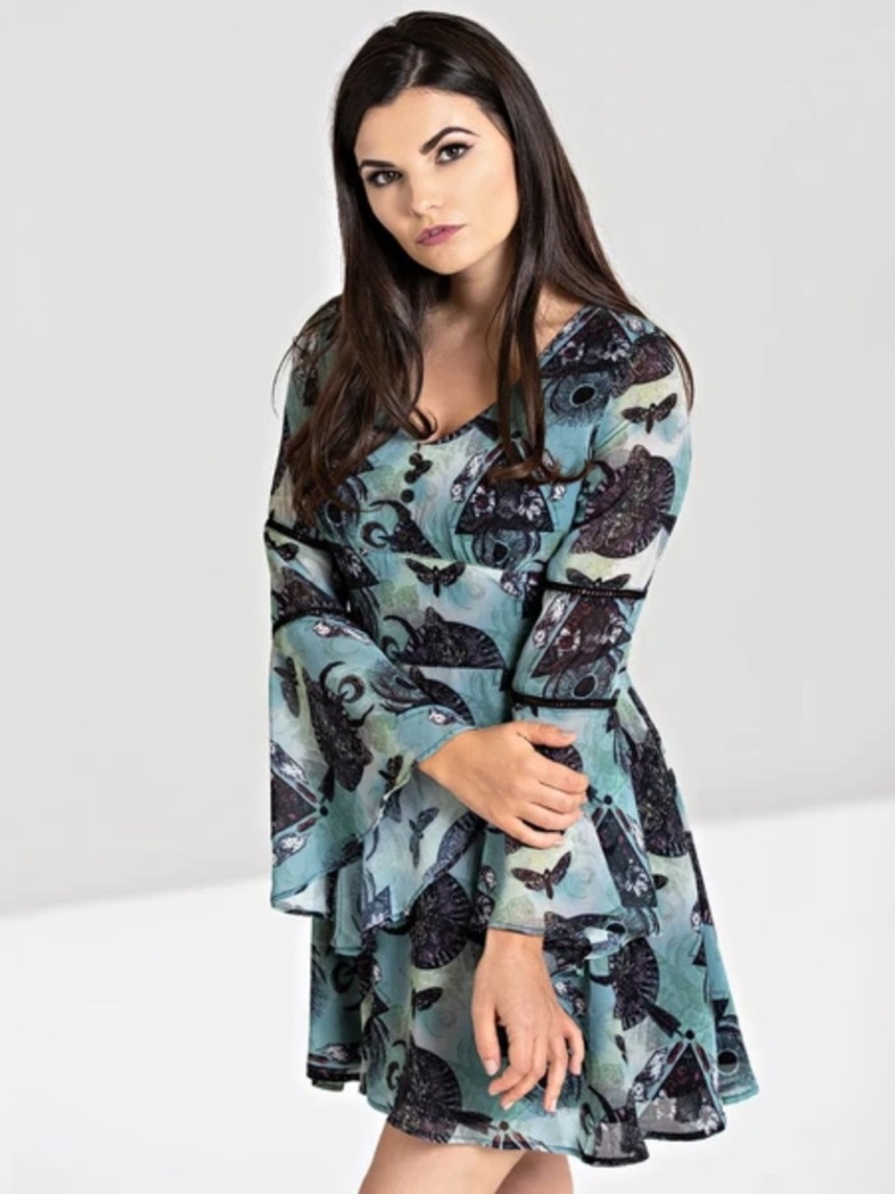 Hell Bunny Alchemy by Spin Doctor After Death Mini Dress